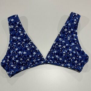 Aerie Floral Wide Strap Plunge Bikini Top
